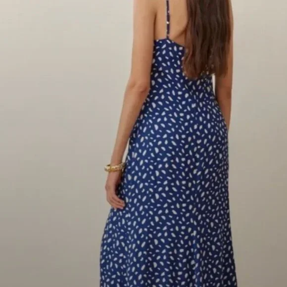 Reformation Crimini Dress - Moray (Blue), Size 8 - Picture 3 of 8